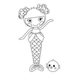 Sand E. Starfish Lalaloopsy Free Coloring Page for Kids