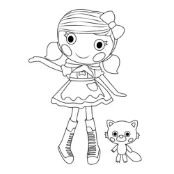 Scarlet Riding Hood Lalaloopsy Free Coloring Page for Kids