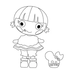 Sprinkle Spice Cookie Lalaloopsy Free Coloring Page for Kids