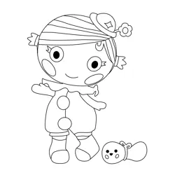 Squirt Lil Top Lalaloopsy Free Coloring Page for Kids