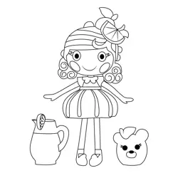 Tangerine Citrus Zest Lalaloopsy Free Coloring Page for Kids