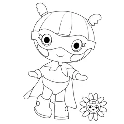 Tiny Might Lalaloopsy Free Coloring Page for Kids