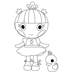 Twisty Tumblelina Lalaloopsy Free Coloring Page for Kids