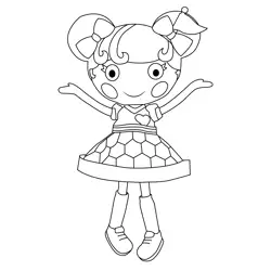 Whistle Kick  N  Score Lalaloopsy Free Coloring Page for Kids