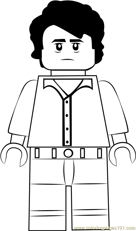 Lego Bruce Banner Coloring Page - Free Lego Coloring Pages