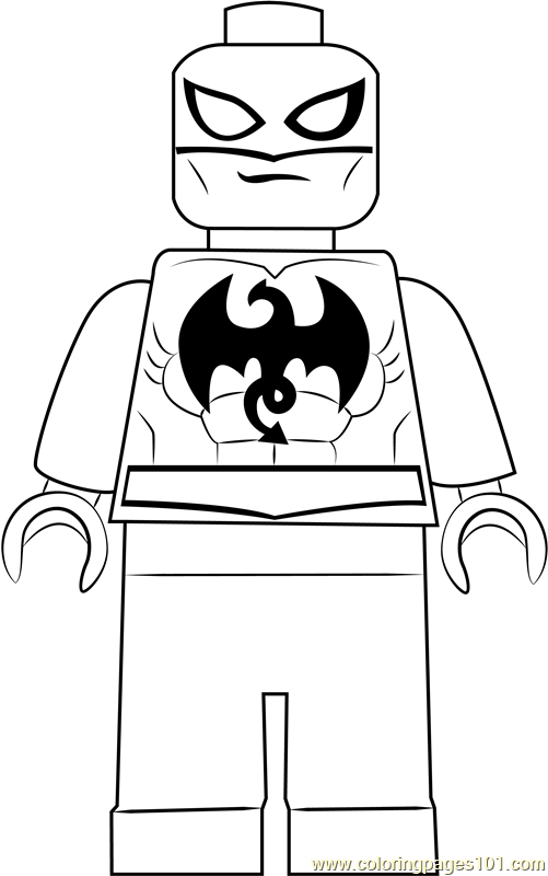 Lego Iron Fist Coloring Page   Free Lego Coloring Pages ...