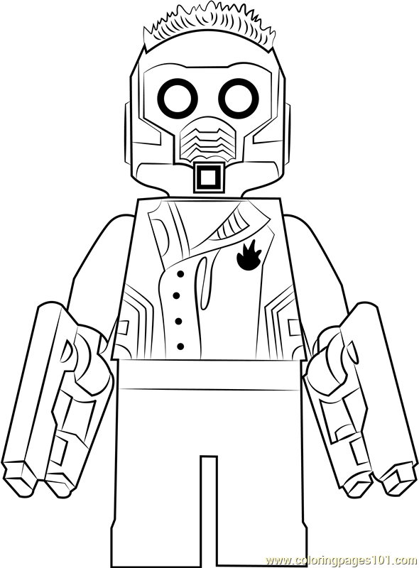 Lego Star Lord Coloring Page - Free Lego Coloring Pages