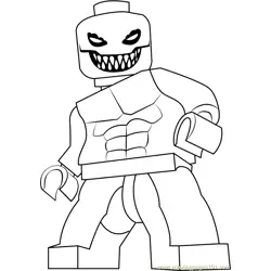 Lego Killer Croc Free Coloring Page for Kids