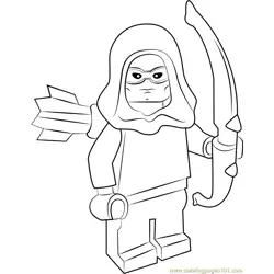 Lego Roy Harper Free Coloring Page for Kids