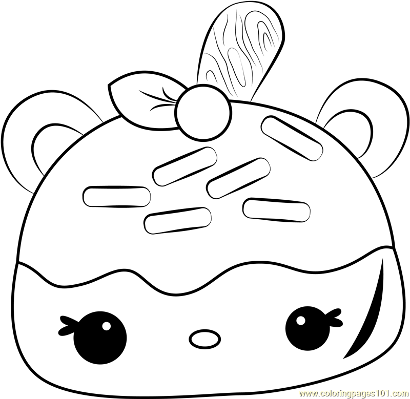 Caramel Stamp-It Coloring Page - Free Num Noms Coloring Pages