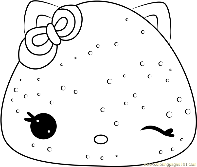 Melon Gummy Stamp-It Coloring Page - Free Num Noms Coloring Pages