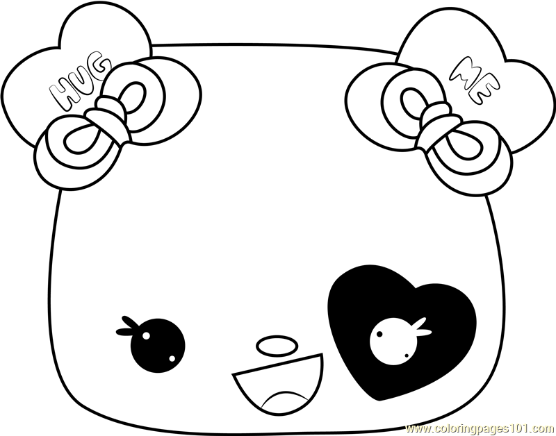 Nana Hearts Coloring Page - Free Num Noms Coloring Pages
