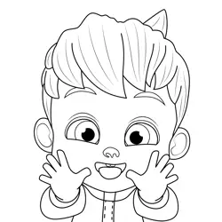 Bebefinn Pinkfong Free Coloring Page for Kids
