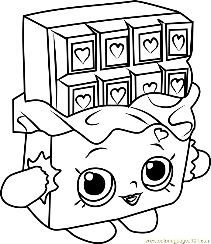 Cheeky Chocolate Shopkins Coloring Page - Free Shopkins Coloring Pages