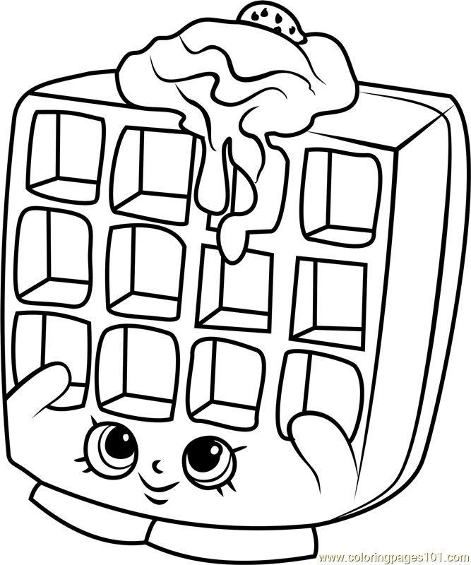 waffle coloring pages - photo #4