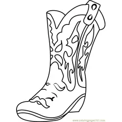Betty Boot Shopkins Free Coloring Page for Kids