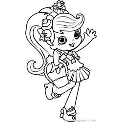 Jessicake Shopkins Free Coloring Page for Kids