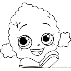 Lenny Lime Shopkins Free Coloring Page for Kids