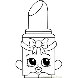 Lippo Shopkins Free Coloring Page for Kids