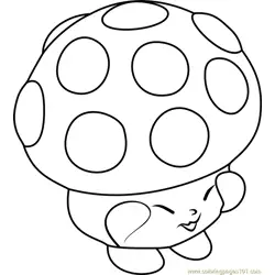 Miss Mushy-Moo Shopkins Free Coloring Page for Kids