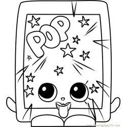 PopRock Shopkins Free Coloring Page for Kids