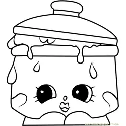 Saucy Pan Shopkins Free Coloring Page for Kids