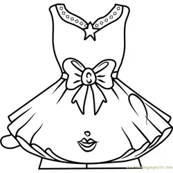 Tutucute Shopkins Free Coloring Page for Kids