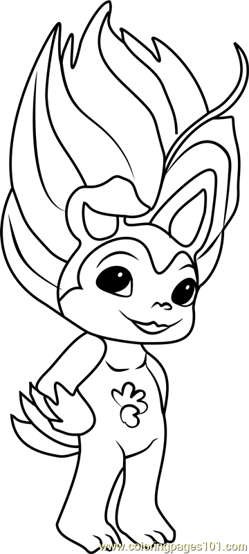 Chi Zelf Coloring Page - Free The Zelfs Coloring Pages