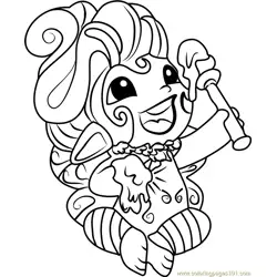 Beetrice Zelf Free Coloring Page for Kids