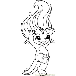 Deeno Zelf Free Coloring Page for Kids