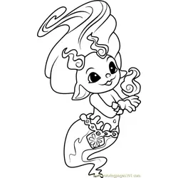 Peak-a-Boo Zelf Free Coloring Page for Kids