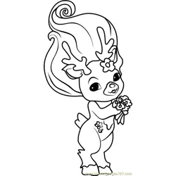 Rein-Doe Zelf Free Coloring Page for Kids