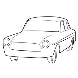 Old Taunus Car Free Coloring Page for Kids
