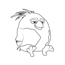 Dr. Wingstein Angry Birds Free Coloring Page for Kids