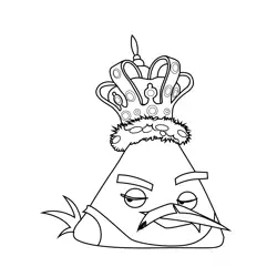 Freddie Mercury Angry Birds Free Coloring Page for Kids
