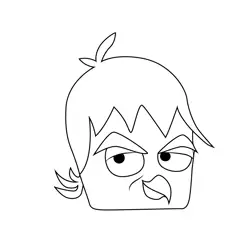 Ian Somerhalder Bird Angry Birds Free Coloring Page for Kids