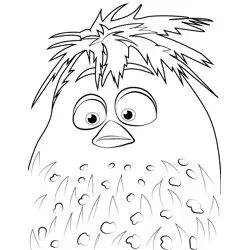 Little Alex Angry Birds Free Coloring Page for Kids