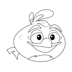 Melody Angry Birds Free Coloring Page for Kids