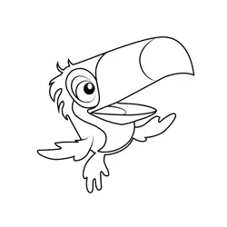 Rafael Angry Birds Free Coloring Page for Kids