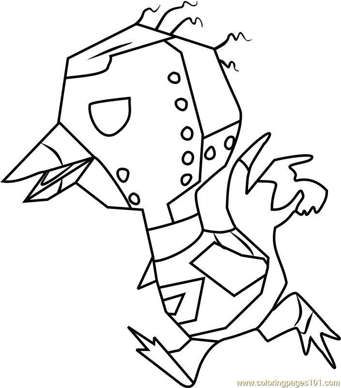 Sprocket Animal Crossing Coloring Page - Free Animal Crossing Coloring