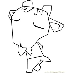 Billy Animal Crossing Free Coloring Page for Kids