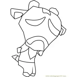 Sven Animal Crossing Free Coloring Page for Kids