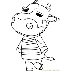 Tipper Animal Crossing Free Coloring Page for Kids
