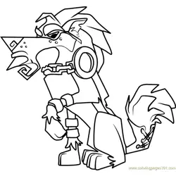 Greely Animal Jam Free Coloring Page for Kids