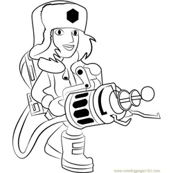Cryoneer Free Coloring Page for Kids