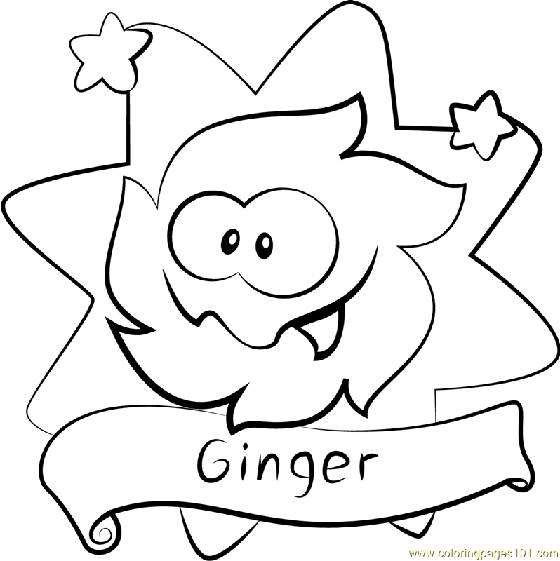 Ginger Coloring Page - Free Cut the Rope Coloring Pages