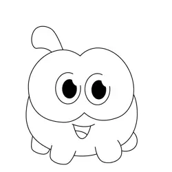 Nibble Nom Cut the Rope Free Coloring Page for Kids
