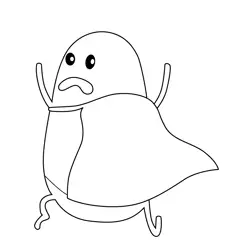 Señor Redcape Dumb Ways To Die Free Coloring Page for Kids