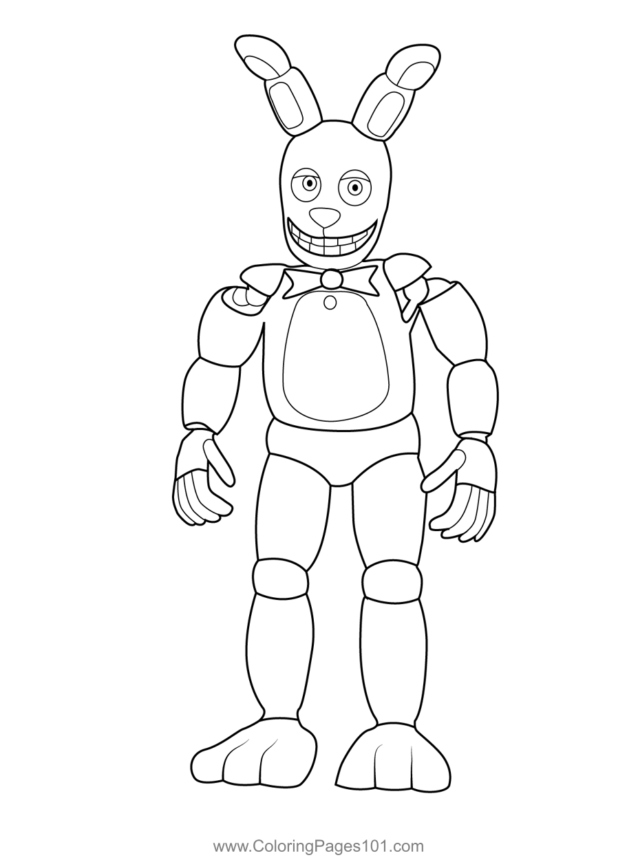 Bonnie Fnaf Coloring Pages Fnaf Coloring Pages Coloring Pages Porn