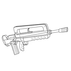 Burst ar Fortnite Free Coloring Page for Kids